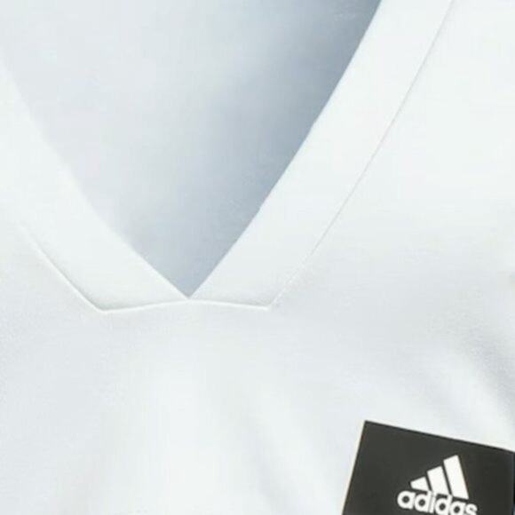 adidas long sleeve cropped shirt light blue L - Picture 2 of 8